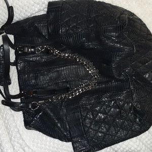 Jimmy Choo Blair Snakeskin Bagnot for sale